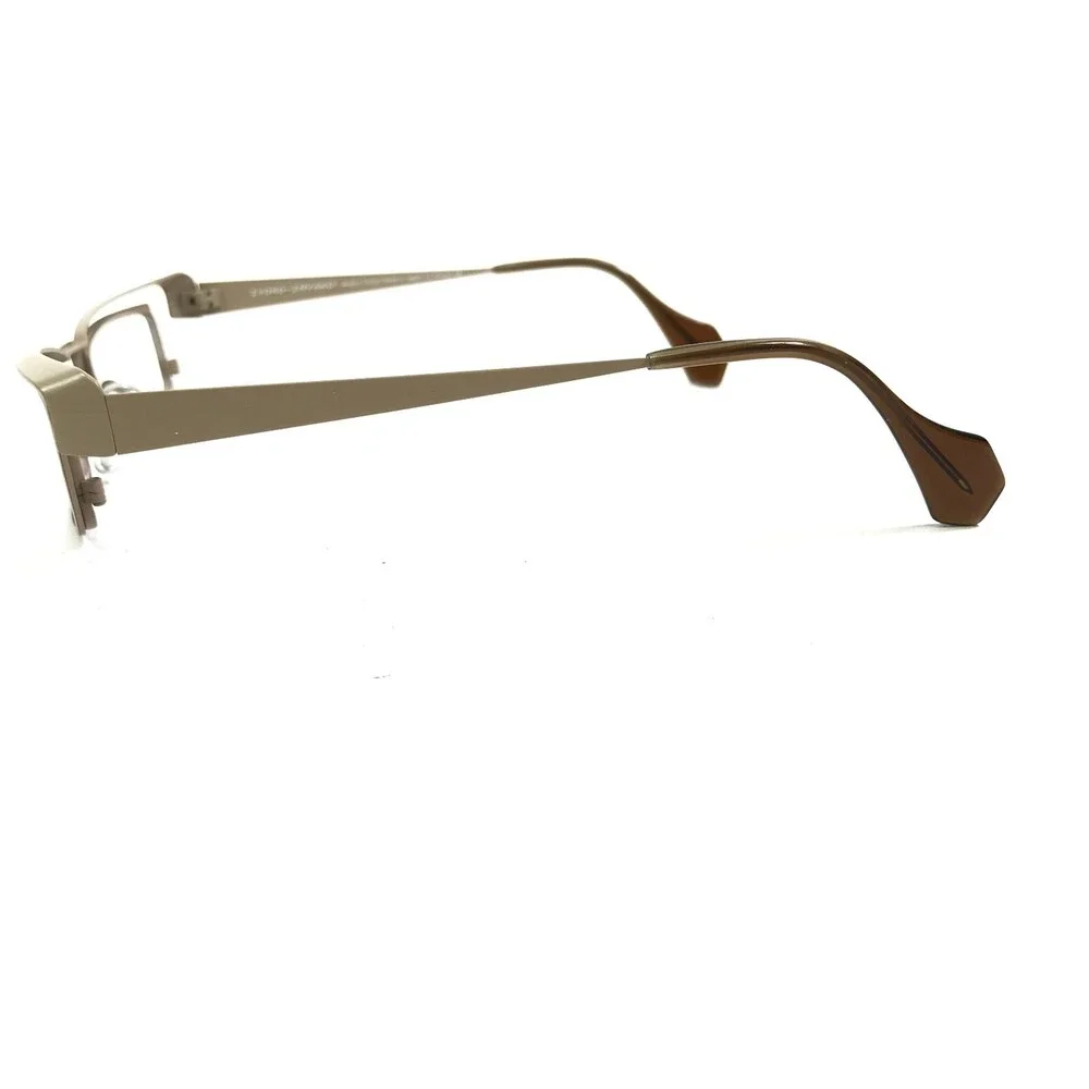 Iyoko-Inyake Eyeglasses Frames IY575 Col.123 Beige Brown Rectangular 42-23-140